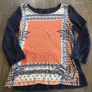 Lucky Brand Women’s 3/4 Sleeve Top